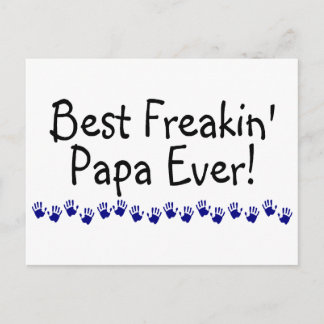 Postal Mejor Papa Freakin