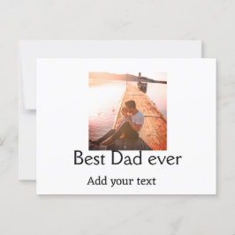 Postal Mejor papá jamás agregar nombre imagen padres día 