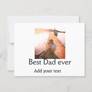 Postal Mejor papá jamás agregar nombre imagen padres día 
