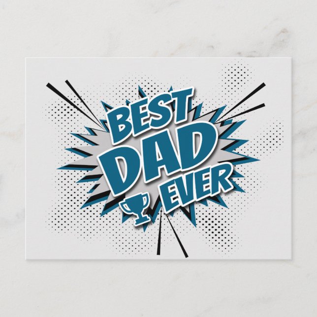 Postal Mejor Papá Nunca (Anverso)