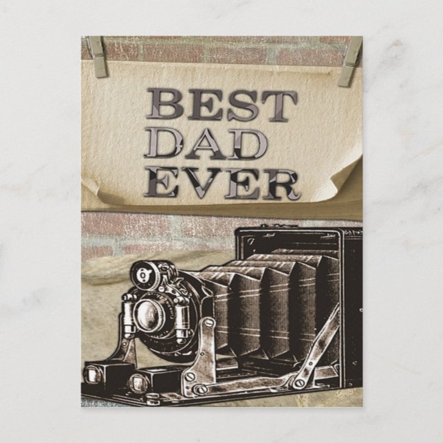 Postal Mejor Papá Nunca (Anverso)