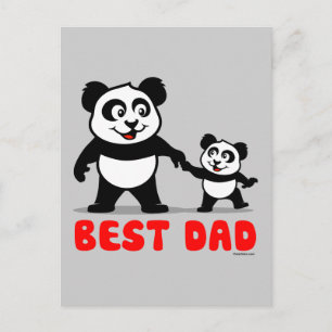 Postal Mejor Papa Panda