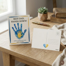 ¡Mejor Papá, Sin Duda! Diseño de Huella de Mano co