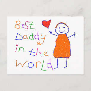 Postal Mejor papi en el mundo