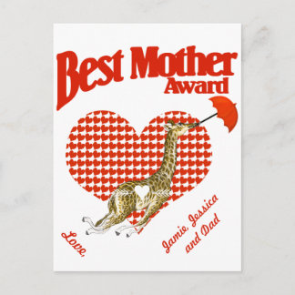 Postal Mejor Premio a la Madre Keepsake