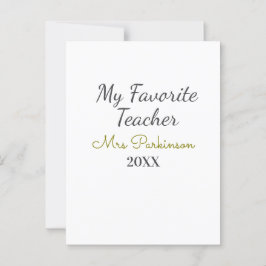 Postal Mejor profesor que nunca añada un nombre de fecha 