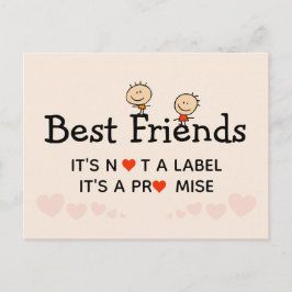 Postal Mejor promesa de amigos