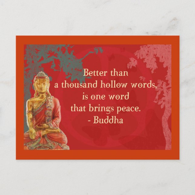 Postal Mejor que mil palabras huecas... (Anverso)