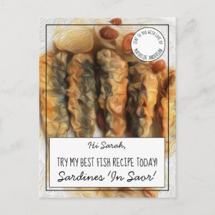 Postal Mejor Receta de Pescado Blanco Personalizado