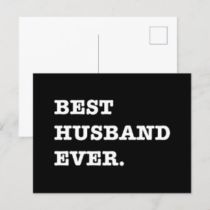 Postal Mejor regalo de marido para aniversario San Valent