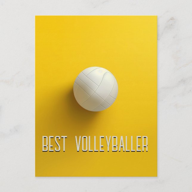 Postal Mejor Voleibolista (Anverso)