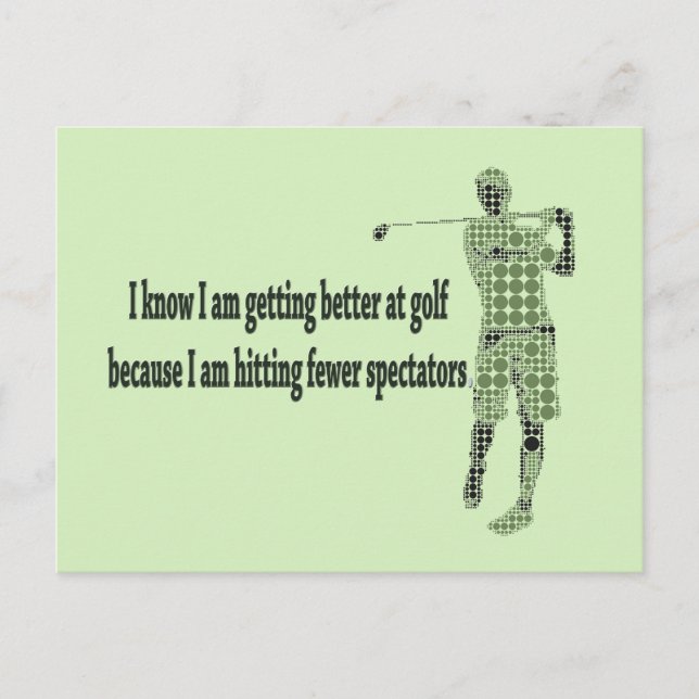 Postal Mejorar el golf (Anverso)