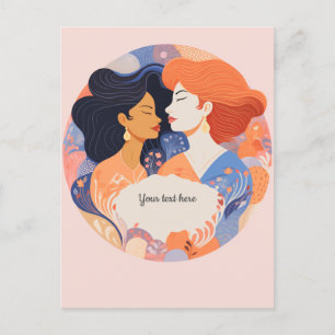 Postal Mejores amigas Familia Damas