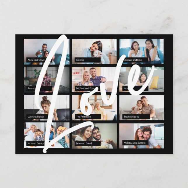 Postal Mejores amigos virtuales en línea personalizados 1 (Anverso)