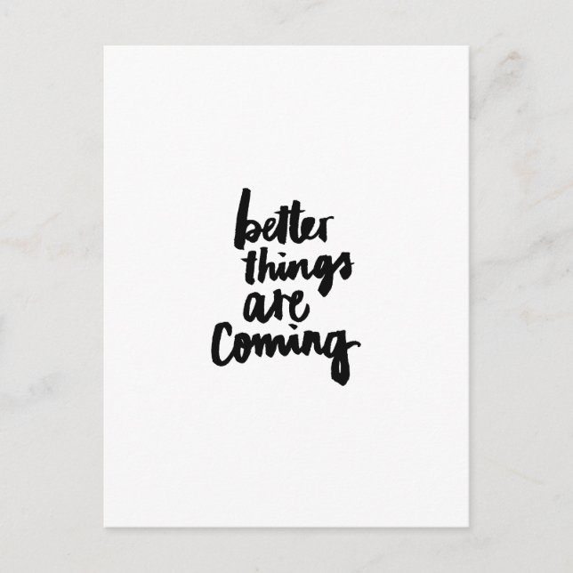 Postal Mejores cosas son cita inspiradora que viene (Anverso)