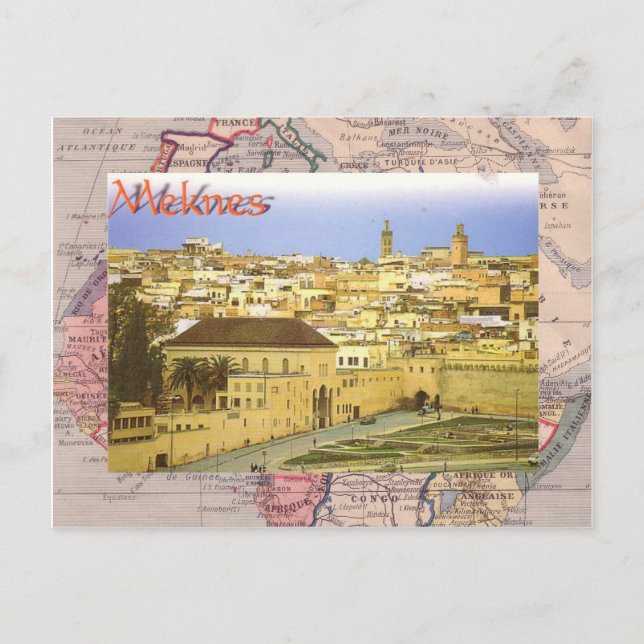 Postal Meknes (Anverso)