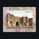 Postal Meknes, norte de Marruecos<br><div class="desc">Réplica Vintage postal Meknes,  norte de Marruecos</div>