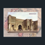Postal Meknes, norte de Marruecos<br><div class="desc">Réplica Vintage postal Meknes,  norte de Marruecos</div>