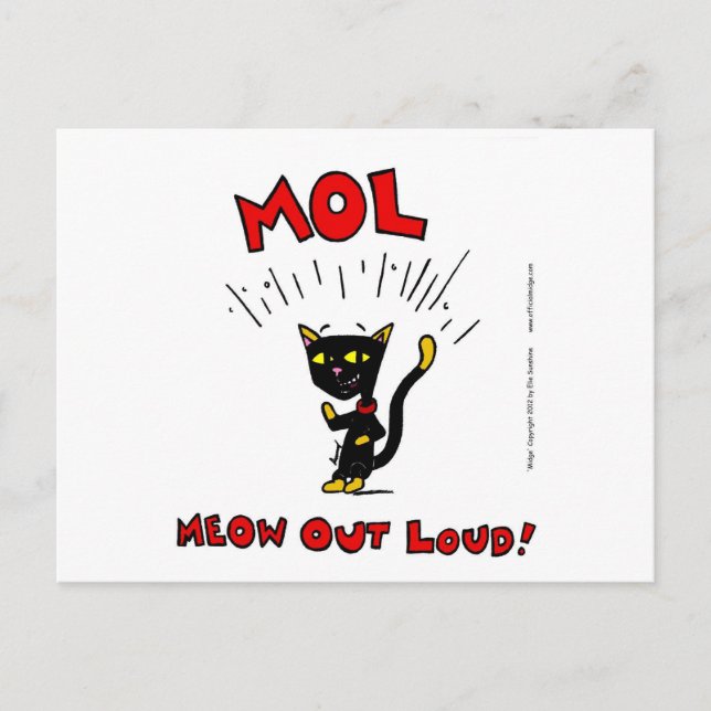Postal Mel "MOL: SALIDA DE LA MIERDA" (Anverso)