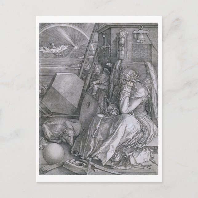 Postal Melancholia, Albrecht Durer (Anverso)