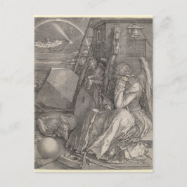 Postal Melancholia I, grabada por Albrecht Durer