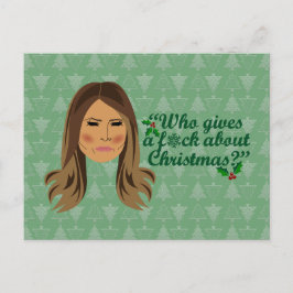 Postal Melania Trump, que se burla de los Navidades
