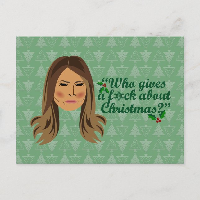 Postal Melania Trump, que se burla de los Navidades (Anverso)
