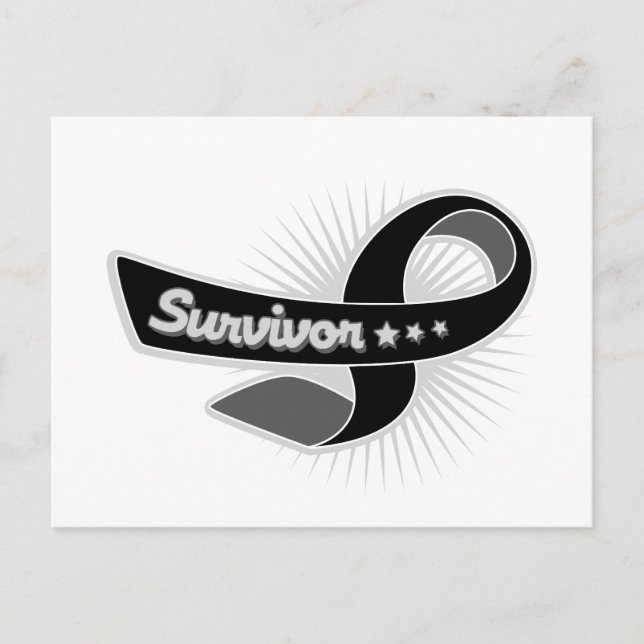 Postal Melanoma Survivor Ribbon (Anverso)
