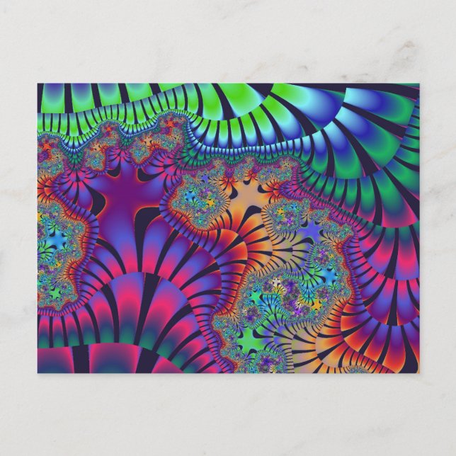 Postal Melaza verde y púrpura (Anverso)