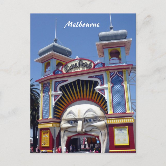 Postal melb luna park face (Anverso)