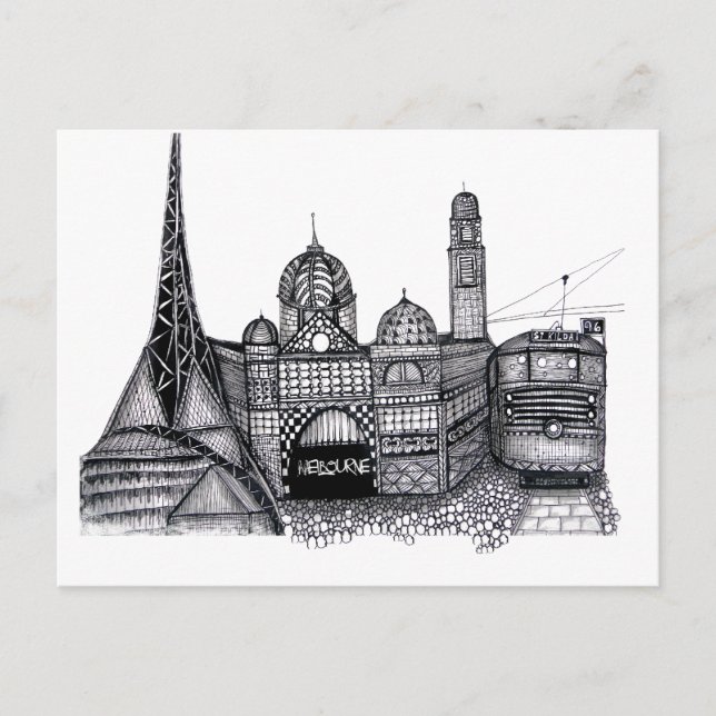 Postal Melbourne (Anverso)