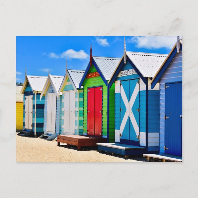 Postal Melbourne, Australia, Brighton Beach, (Anverso)