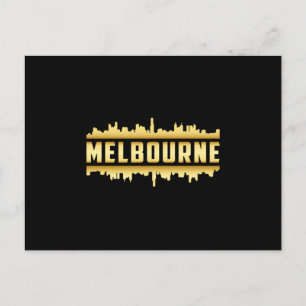 Postal Melbourne Australia City Skyline Cityscape Gift