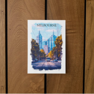 Postal Melbourne Australia City View Travel