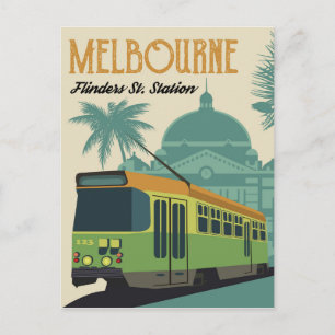 Postal Melbourne, estación de tren de Flinders Street