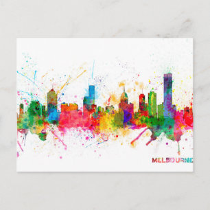 Postal Melbourne Skyline