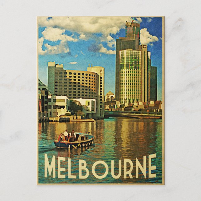 Postal Melbourne Skyline Australia (Anverso)