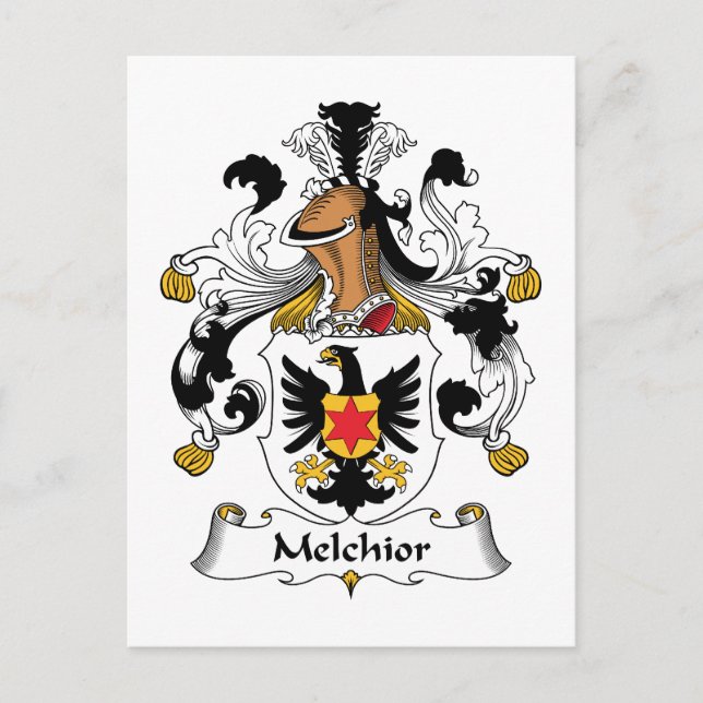 Postal Melchior Family Crest (Anverso)