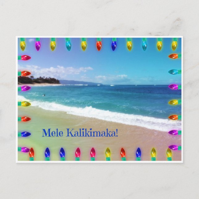 Postal ¡Mele Kalikimaka! (Anverso)