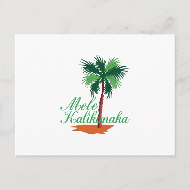 Postal Mele Kalikimaka (Anverso)
