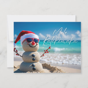 Postal Mele Kalikimaka Merry Christmas Island Style