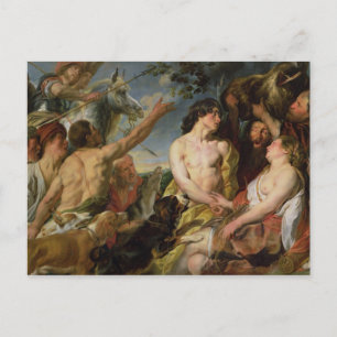 Postal Meleager y Atalanta (aceite en lona)