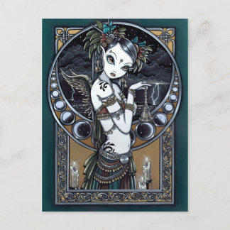 Postal "Melita" Gótico Tribal Fusión Danzante Angel Postc