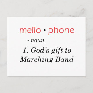 Postal Mellófono - El regalo de Dios a la banda
