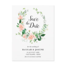 melocotón floral guardar la fecha