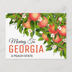 Postal Melocotones de frutas del estado de Georgia   Camb