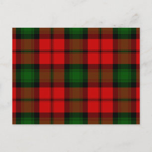 Postal Melocotonus tartan
