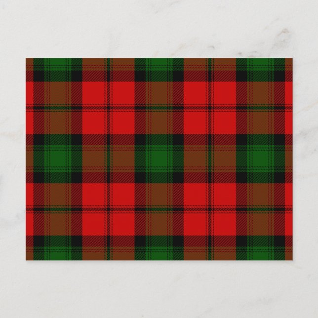 Postal Melocotonus tartan (Anverso)