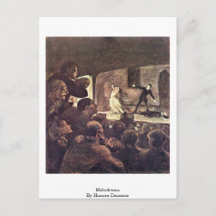 Postal Melodrama Por Honore Daumier