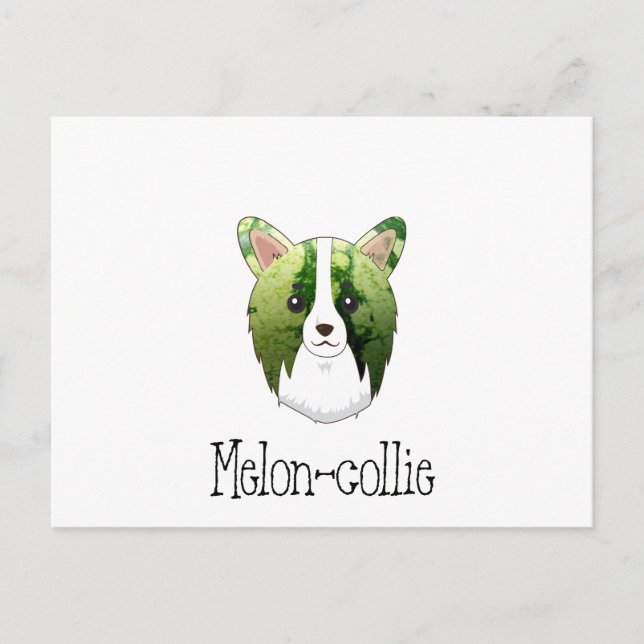 Postal melon collie (Anverso)
